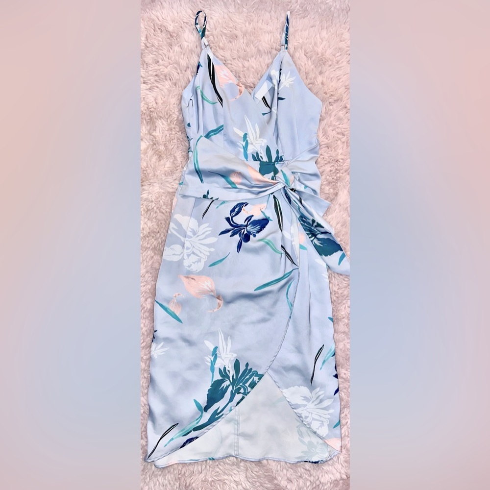Floral wrap dress